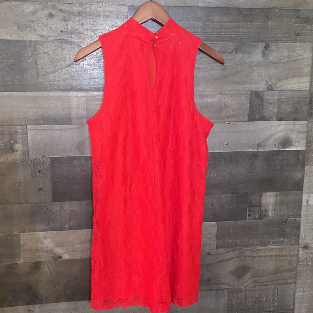 Classy Red Socialite Dress - Picture 4 of 7